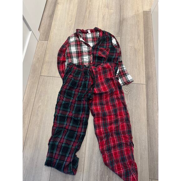 Victorias Secret Christmas Plaid Pajama Set XL - Picture 1 of 5
